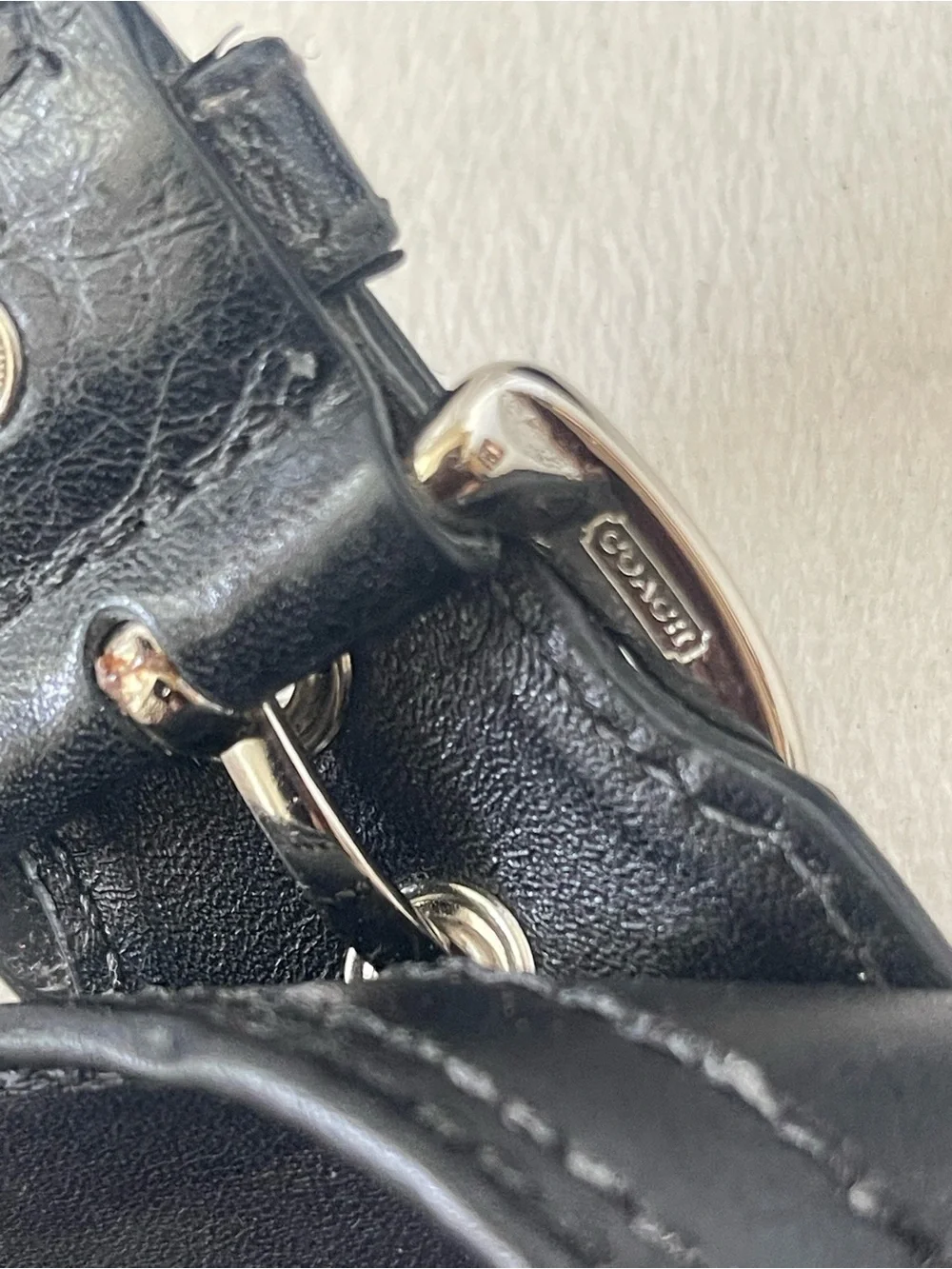 Coach Soho Black Leather Shoulder Bag and Wallet Bundle